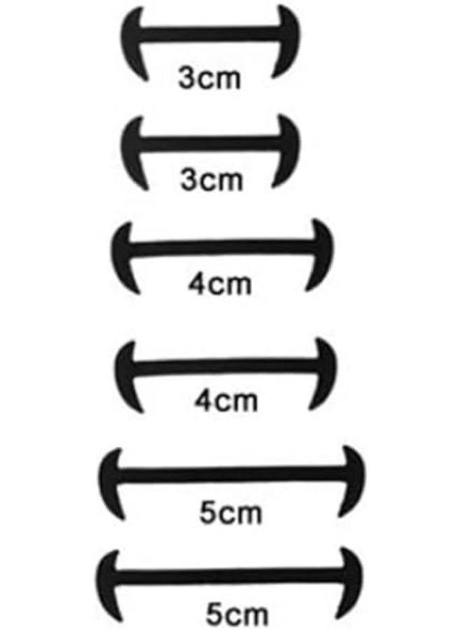 ماى سوق مجموعة أربطة أحذية مرنة من السيليكون للجنسين بدون ربط (مجموعة من 12 قطعة، 3 أحجام) - Image 1